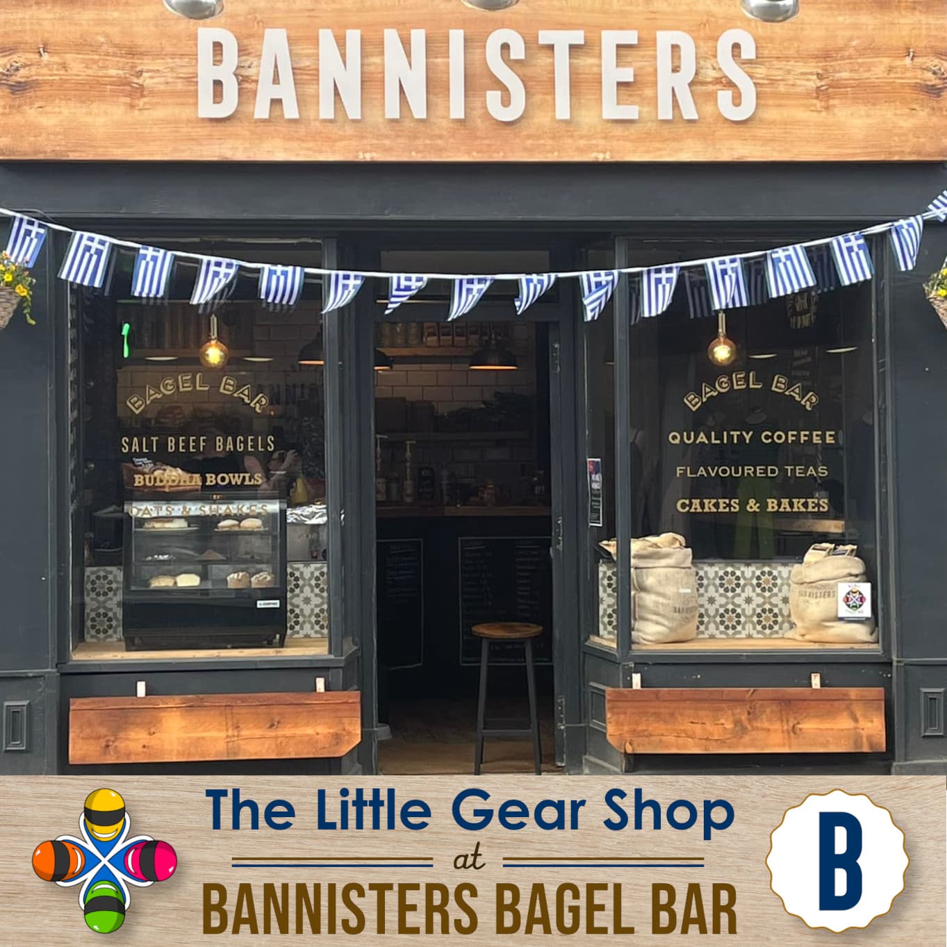 Crieff Cloverleaf Gear Shop at Bannisters Bagel Bar on Crieff High Street