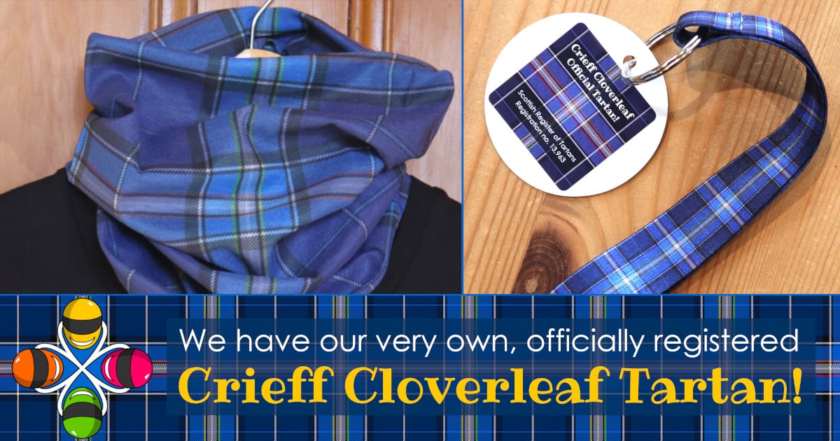 Meet our very special Crieff Cloverleaf Tartan!