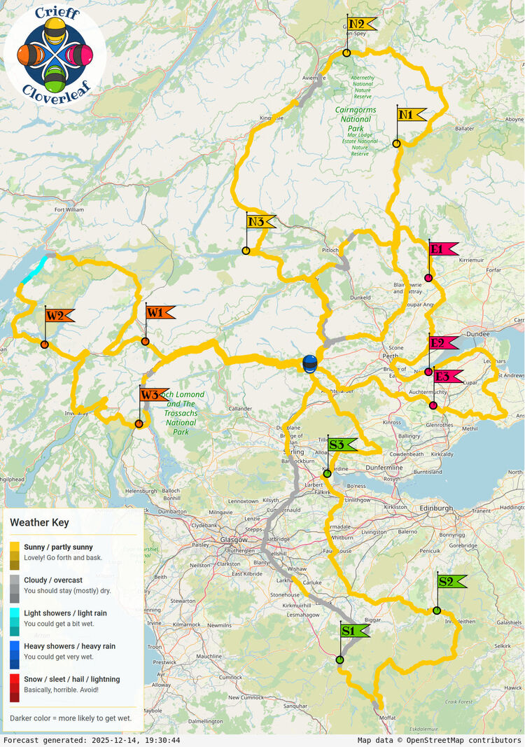 SunSpot map for Crieff Cloverleaf, day 2