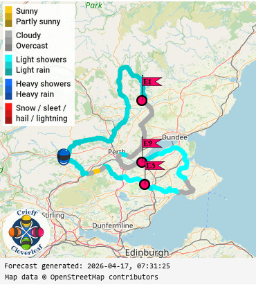 SunSpot map for Crieff Cloverleaf east, day 0
