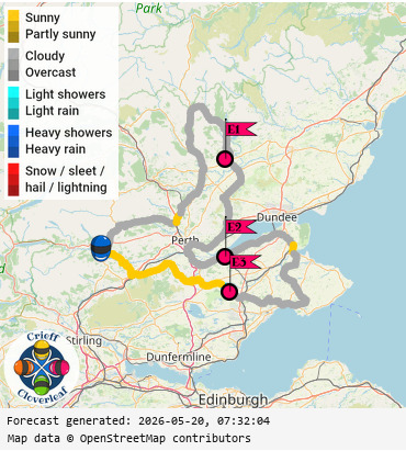 SunSpot map for Crieff Cloverleaf east, day 0