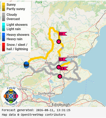 SunSpot map for Crieff Cloverleaf east, day 0
