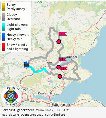SunSpot map for Crieff Cloverleaf east, day 0