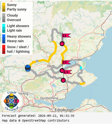 SunSpot map for Crieff Cloverleaf east, day 0