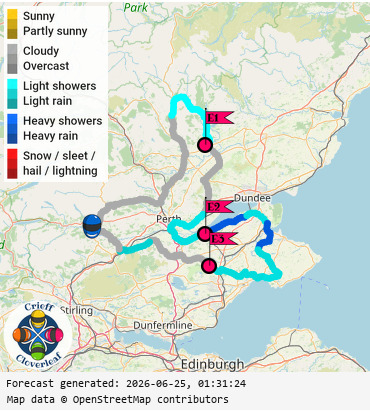 SunSpot map for Crieff Cloverleaf east, day 1
