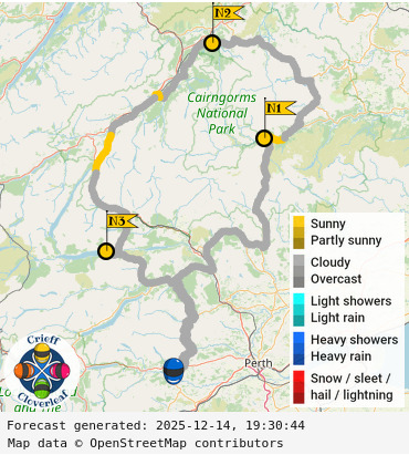 SunSpot map for Crieff Cloverleaf north, day 1