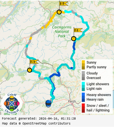 SunSpot map for Crieff Cloverleaf north, day 1