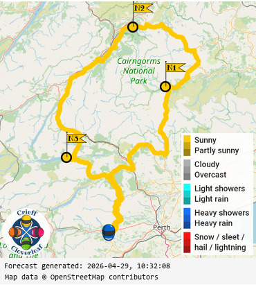 SunSpot map for Crieff Cloverleaf north, day 1