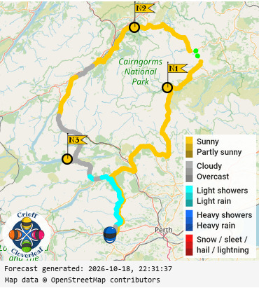 SunSpot map for Crieff Cloverleaf north, day 1