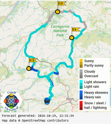 SunSpot map for Crieff Cloverleaf north, day 1