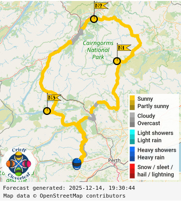 SunSpot map for Crieff Cloverleaf north, day 2