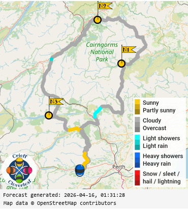SunSpot map for Crieff Cloverleaf north, day 2