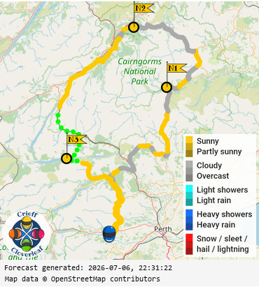 SunSpot map for Crieff Cloverleaf north, day 2
