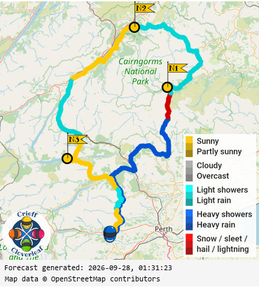 SunSpot map for Crieff Cloverleaf north, day 2