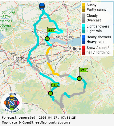 SunSpot map for Crieff Cloverleaf south, day 0