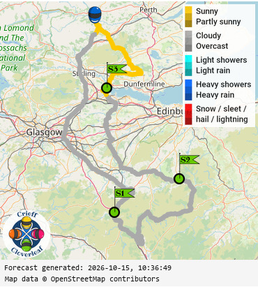 SunSpot map for Crieff Cloverleaf south, day 0