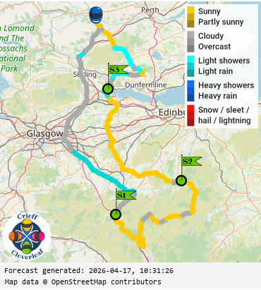 SunSpot map for Crieff Cloverleaf south, day 1