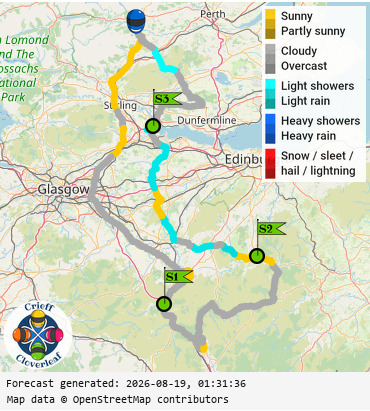 SunSpot map for Crieff Cloverleaf south, day 1