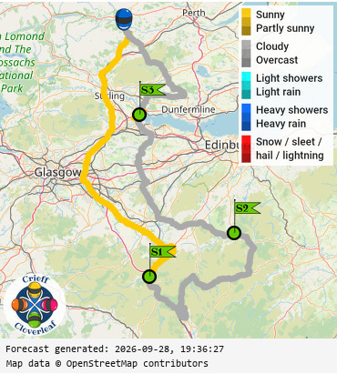 SunSpot map for Crieff Cloverleaf south, day 1