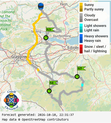 SunSpot map for Crieff Cloverleaf south, day 1