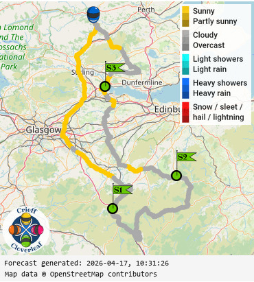 SunSpot map for Crieff Cloverleaf south, day 2