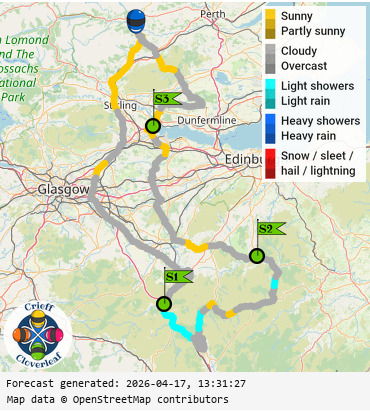 SunSpot map for Crieff Cloverleaf south, day 2
