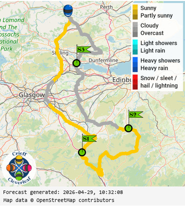 SunSpot map for Crieff Cloverleaf south, day 2