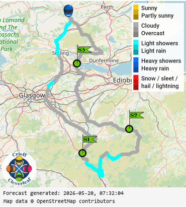 SunSpot map for Crieff Cloverleaf south, day 2