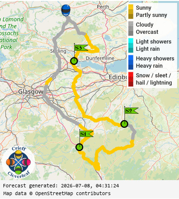 SunSpot map for Crieff Cloverleaf south, day 2