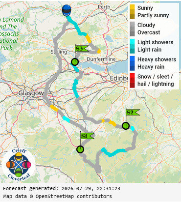 SunSpot map for Crieff Cloverleaf south, day 2
