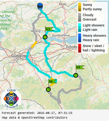 SunSpot map for Crieff Cloverleaf south, day 2