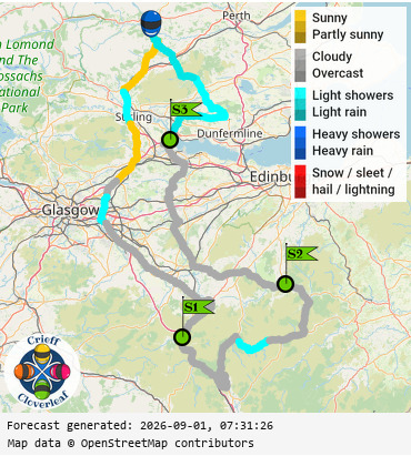 SunSpot map for Crieff Cloverleaf south, day 2