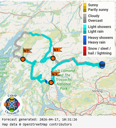 SunSpot map for Crieff Cloverleaf west, day 0