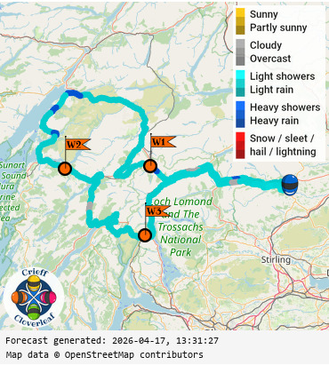 SunSpot map for Crieff Cloverleaf west, day 0
