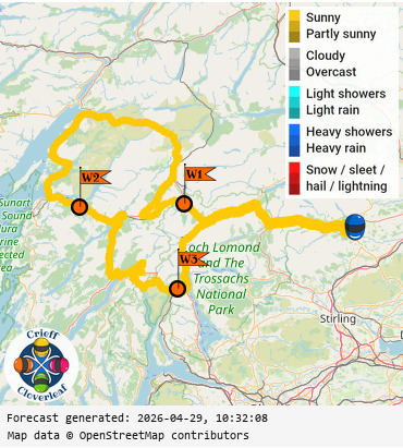 SunSpot map for Crieff Cloverleaf west, day 0
