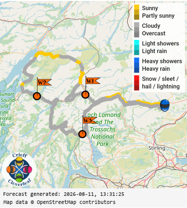 SunSpot map for Crieff Cloverleaf west, day 0