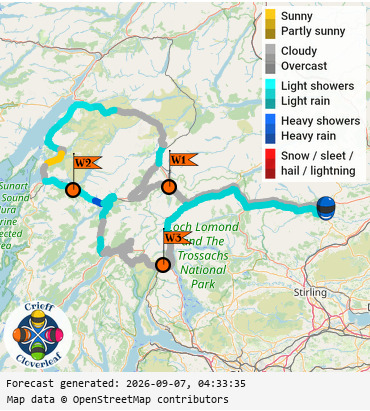 SunSpot map for Crieff Cloverleaf west, day 0
