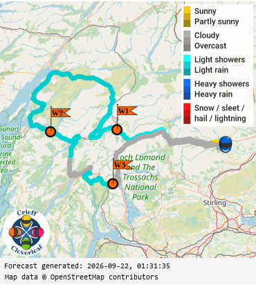 SunSpot map for Crieff Cloverleaf west, day 0