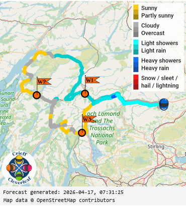 SunSpot map for Crieff Cloverleaf west, day 1
