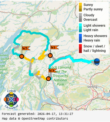 SunSpot map for Crieff Cloverleaf west, day 1
