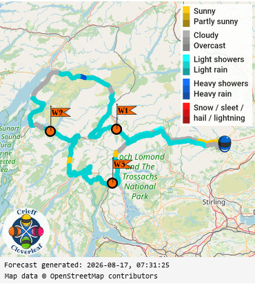 SunSpot map for Crieff Cloverleaf west, day 1