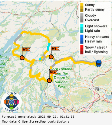 SunSpot map for Crieff Cloverleaf west, day 1