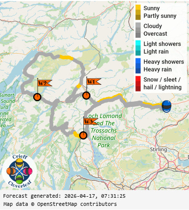 SunSpot map for Crieff Cloverleaf west, day 2